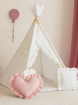 namiot tipi biały z falbankami