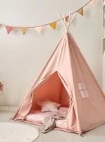 pink-teepee-tent-158cm-tall-cotton-pine-wood-petite-amelie