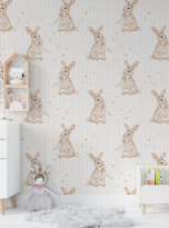 tapeta zajaczki i paski