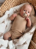 rożek muslin niedźwiadki