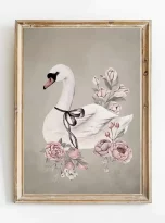 Plakat Swan Flower foto