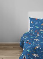 Komplet-poscieli-Detexpol-bawelna-kosmos-planety-rakieta-140×200-cm-posciel-Marka-Detexpol
