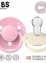 bibs-de-lux-2-pack-ivory-baby-pink-smoczek-uspokajajacy-silikonowy-one-size