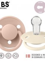 bibs-de-lux-2-pack-ivory-blush-smoczek-uspokajajacy-silikonowy-one-size
