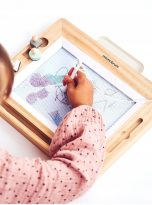 Drewniany-Magnetyczny-Znikopis-z-Pieczatkami-Tablica-do-Rysowania-Tablet-Stan-opakowania-oryginalne