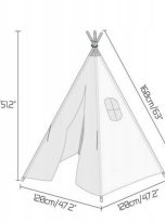 NAMIOT-TIPI-DLA-DZIECI-DLA-DZIEWCZYNEK-LUB-CHLOPCOW-Z-BOCZNYM-OKNEM-BIALY-Wiek-dziecka-0