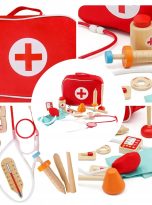 ZESTAW-MALEGO-LEKARZA-DREWNIANY-MEDCARE-W-WALIZCE-AKCESORIA-DOKTOR-Material-drewno