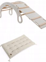 Bujak-Montessori-bialy-WSPINACZKA-ZJEZDZALNIA-materac-bucle-baranek