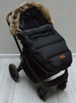 EDISA-Spiworek-spiwor-do-wozka-95-cm-futro-cieply-plusz-jesien-zima-0-18-m-Kolor-czarny