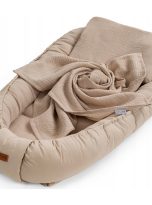 Gniazdko-kokon-z-poduszka-i-kocykiem-niemowlecy-MUSLIN-bezowy-naturalny