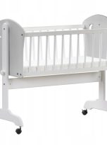 Zestaw-kolyska-materac-komoda-pielegnacyjna-MOON-szary-Marka-Baby-Raj