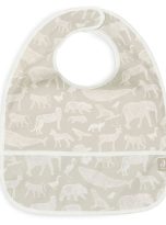 jollein-2-sliniaki-wodoodporne-z-kieszonka-zwierzeta-animals-olive-green (1)