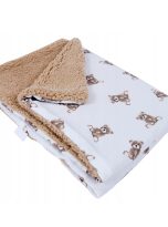 kocyk baranek beż + misie