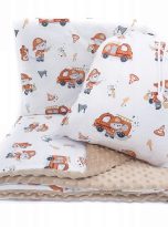 zestaw przedszkolaka strażak i beżowe minky-2