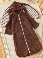 Śpiworek brąz tył