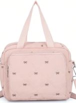 Torba pikowana haftowane kokardki