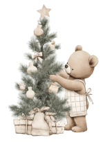 Teddy Bear and Christmas Tree podglad
