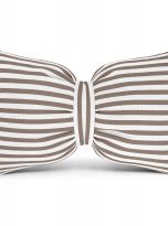 poduszka kokarda paski capuccino