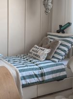 posciel paski niebieskie