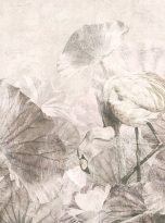 Illustration,Of,Wallpaper,Design,With,Lotus,Leaves,And,Flowers,With