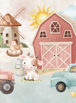 Fototapeta Farma i Traktor