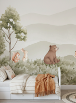 Lesne zwierzeta na polanie wizka