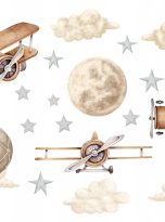 Naklejka-na-sciane-dla-dzieci-chlopca-Samoloty-Motyw-Dekor-Dzieciece-Inny