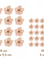 Naklejki-na-sciane-kwiatki-kwiaty-bezowe-boho-86-sztuk-Stan-opakowania-oryginalne