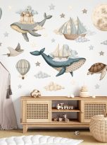 Naklejki-na-sciane-wieloryby-statki-balony-morskie-EAN-GTIN-5906079177276
