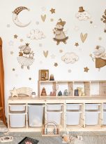 Naklejki-na-sciane-wrozki-ksiezyc-misie-kroliczki-chmurki-retro-boho-bajka-Dlugosc-140-cm