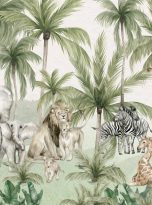 Tropical,Forest,,Kids,Amazon,Wallpaper,,Safari,Wall,,Illustration,Forest