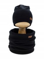 Chlopiecy-komplet-czapka-komin-czarny-Nicol-r-92-98-Stan-opakowania-oryginalne