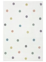 DYWAN-OKRAGLY-DZIECIECY-MIECIUTKI-KREMOWY-KOLOROWY-KROPKI-LIMA-sr-120-cm