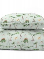 Komplet-poscieli-140×200-cm-DINOZAURY-dino-Detexpol-bawelna-100-zielona