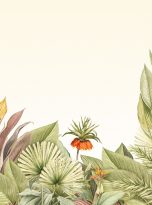 Flora,Background,With,Plants,And,Exotic,Flowers