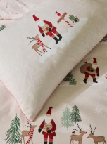 posciel swiateczna santa scene3